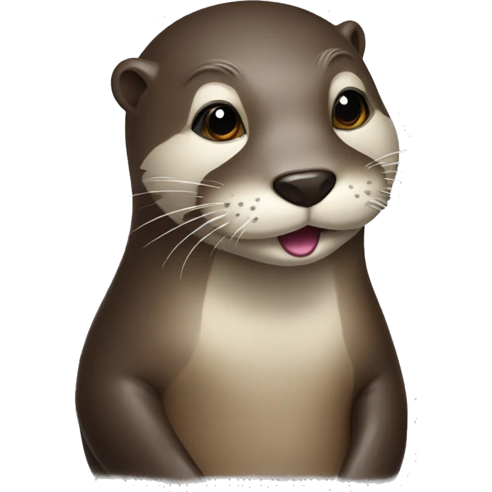 otter with glass emoji