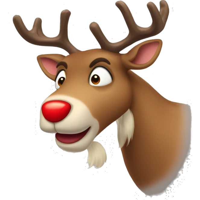 Red Nosed Reindeer emoji