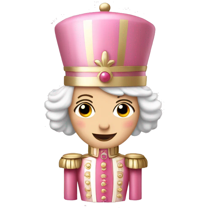 Pink and beige Nutcracker ￼ emoji
