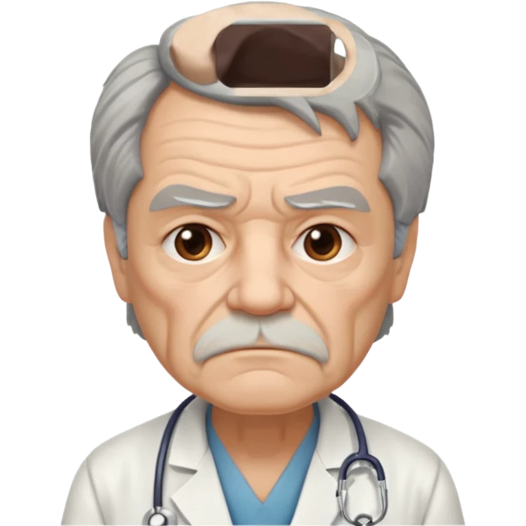 old grumpy doctor emoji