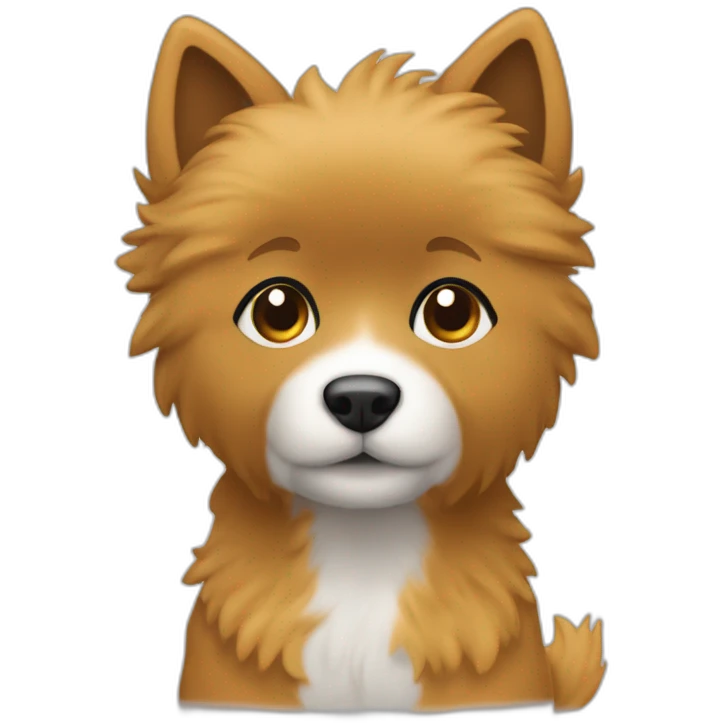 Un nouveau né avec un spitz emoji