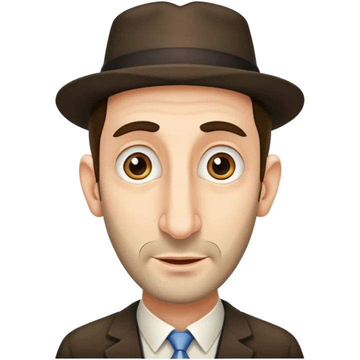 Stereotypical Jewish man with long nose emoji
