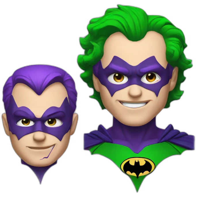 Batman et le joker🃏 emoji