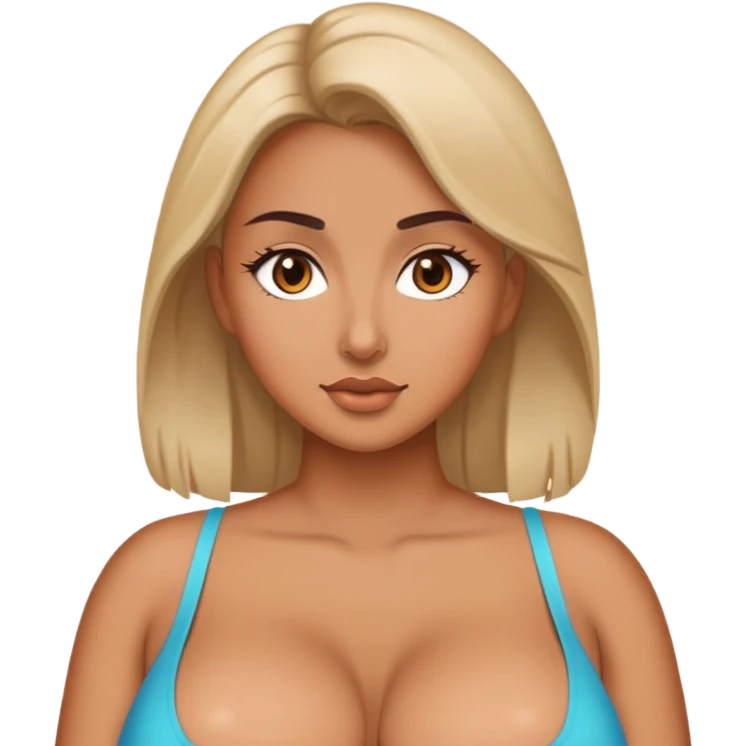 Woman with massive boobs emoji
