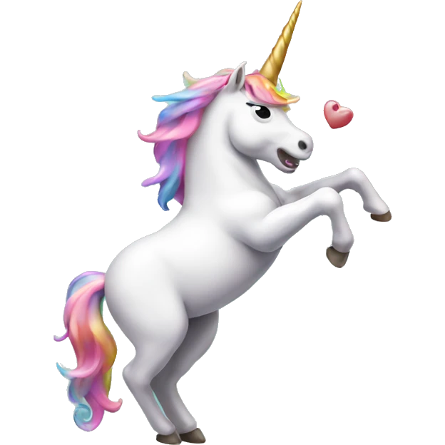 Unicorn throwing up  emoji