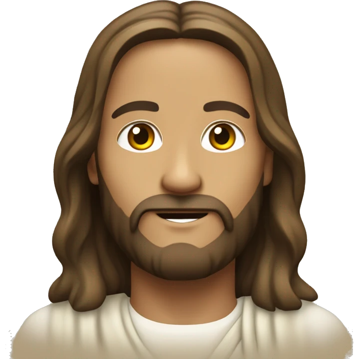 Jesus Christ with pride flag  emoji