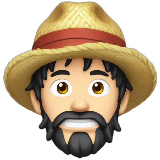 luffy barbe emoji