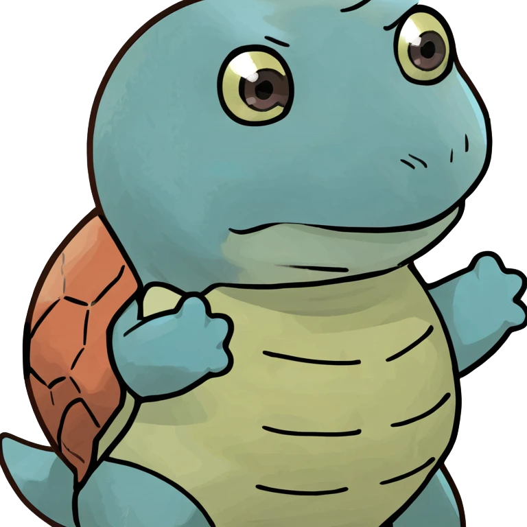 Cartoon Blue Squirtle  emoji