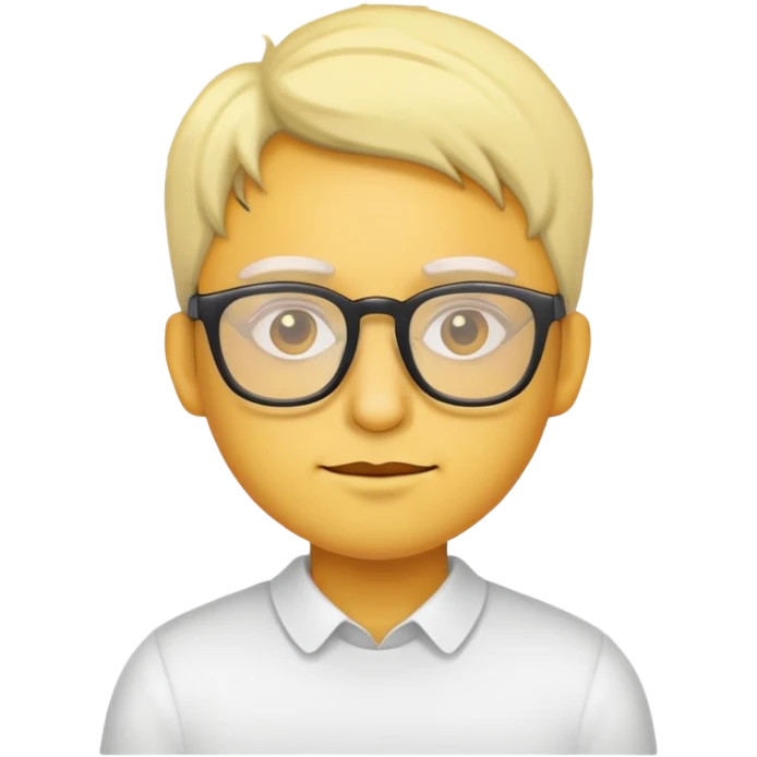 alguien con lentes tes amarillo emoji