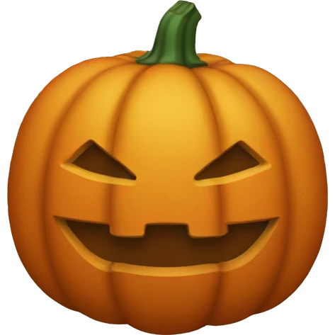 Plain pumpkin emoji