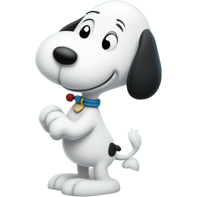 Snoopy on the snow  emoji