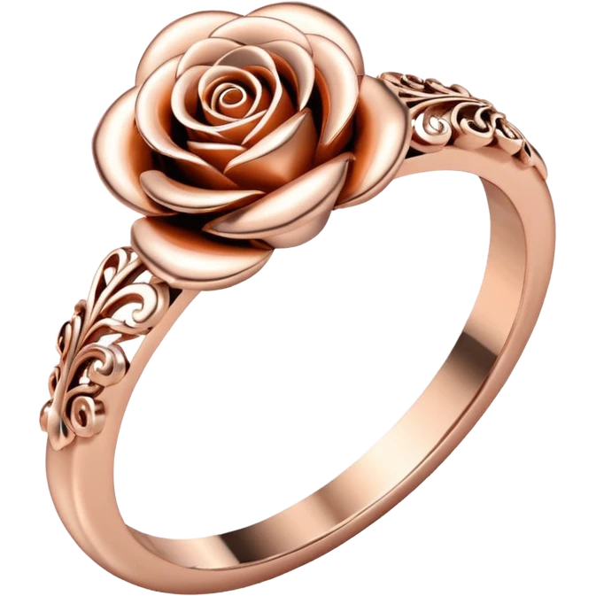 Rose gold ring emoji
