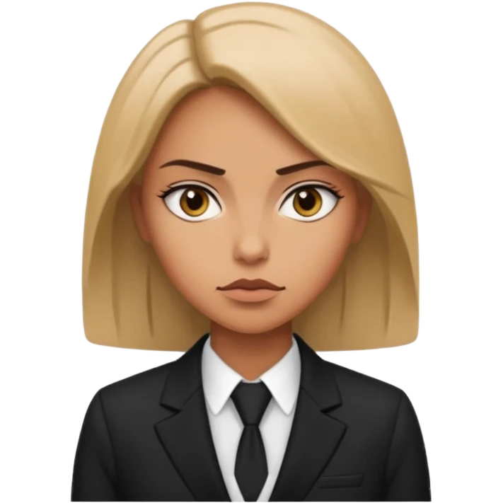 Reserved, ambitious, and serious. A bit hard to impress. woman like devil wears prada emoji