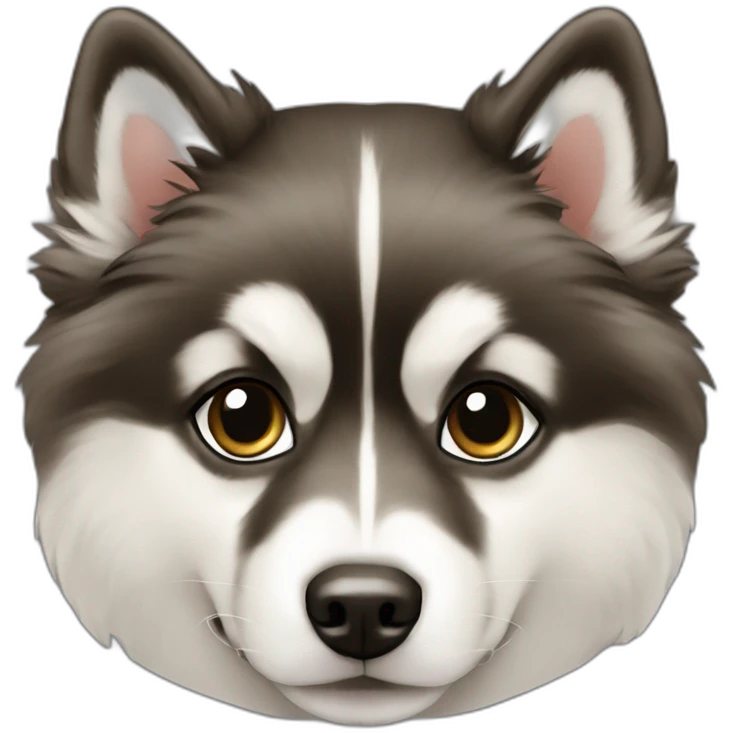 pomsky-black-with-cocker emoji