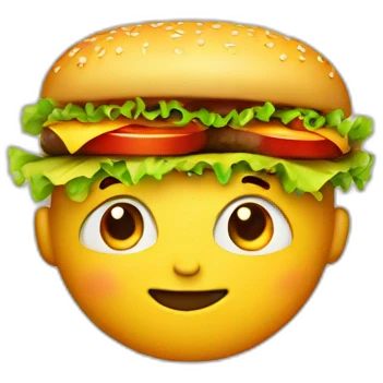 Boy dressed as a cheeseburger emoji