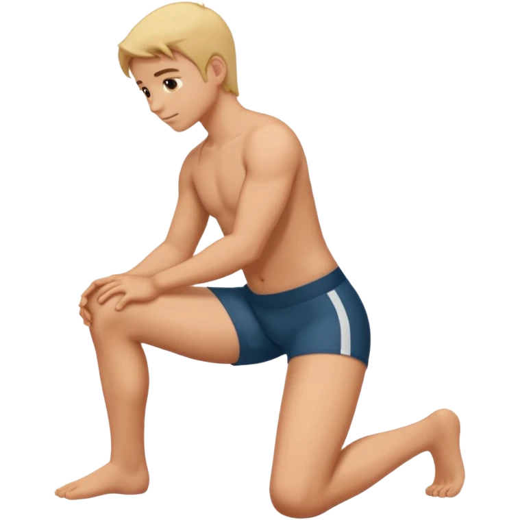 Kneeling knees emoji