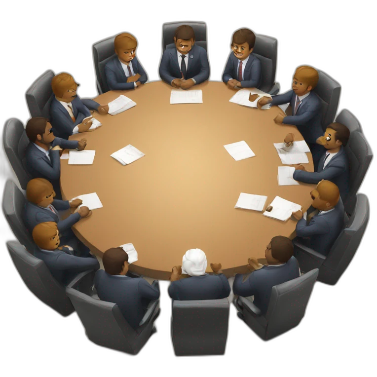 bears in a meeting emoji