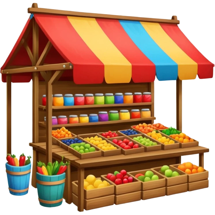 market stall emoji