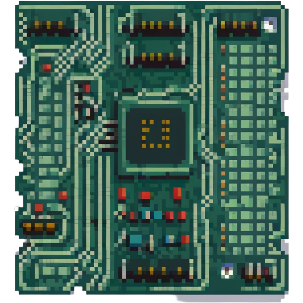 Retro circuit board  emoji