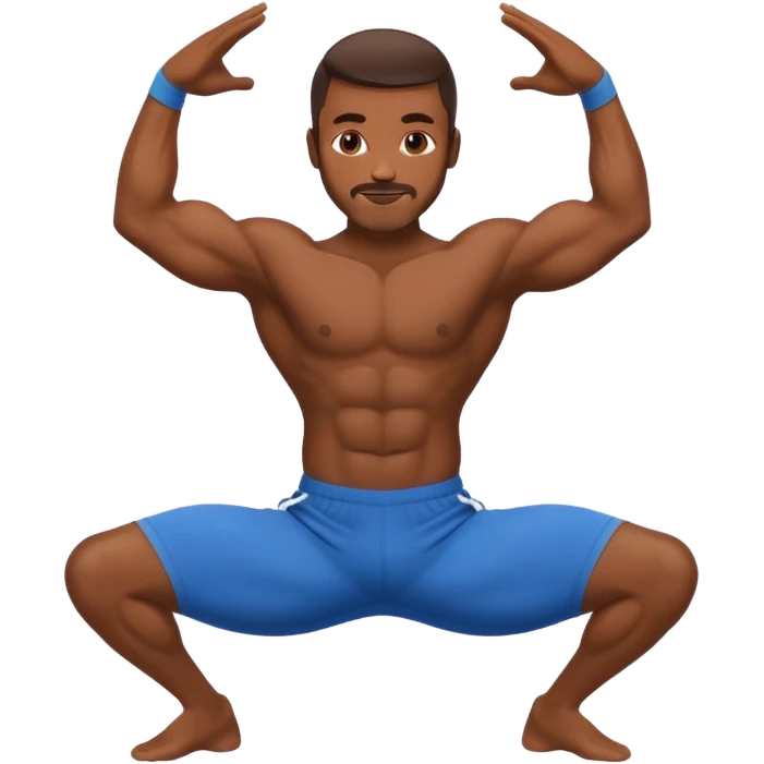 Guy doing the splits emoji