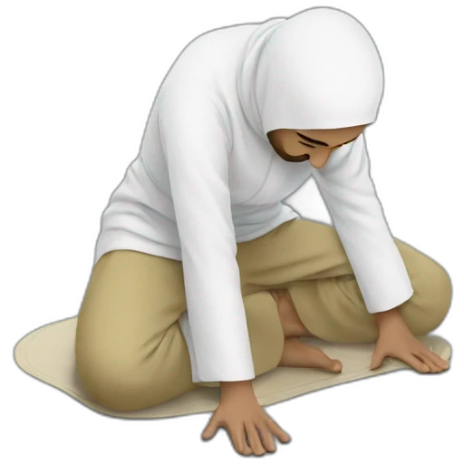 Muslim doing Sujood emoji