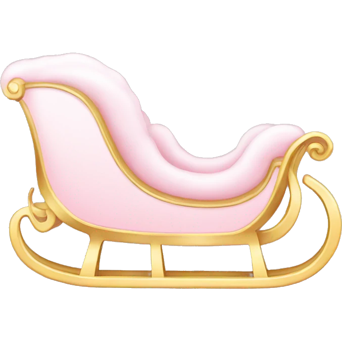 light pink sleigh emoji