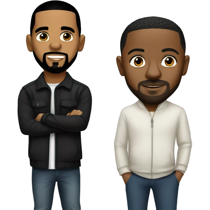 Drake and kenrick lama emoji