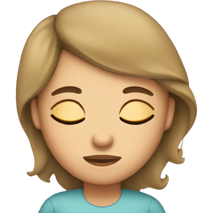 Girl sleeping emoji