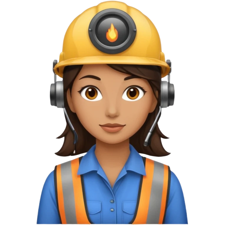opérateur contrôle non destructif féminin brune emoji
