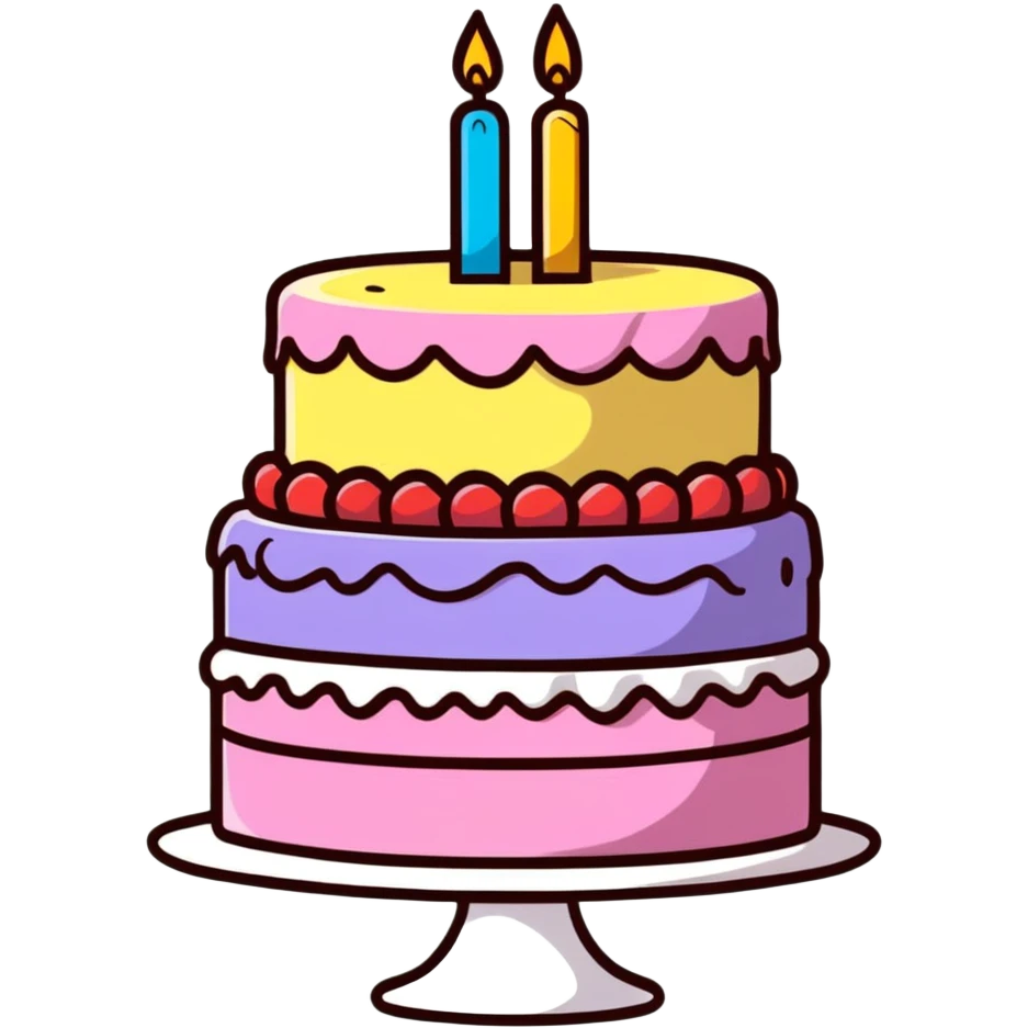 Birthday cake emoji