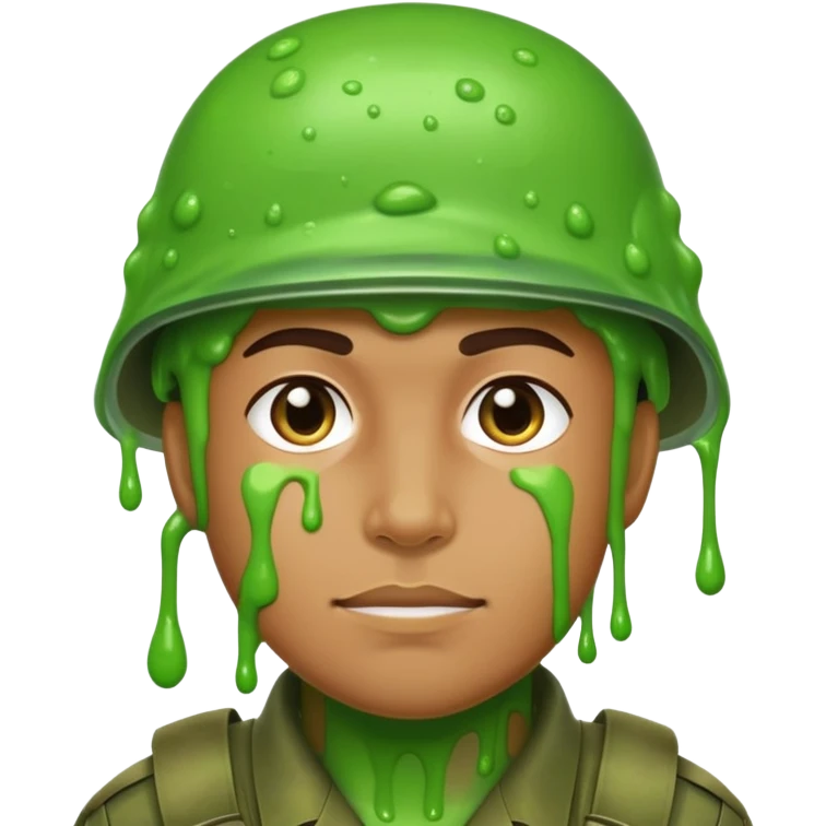 soldier covered in slime  emoji