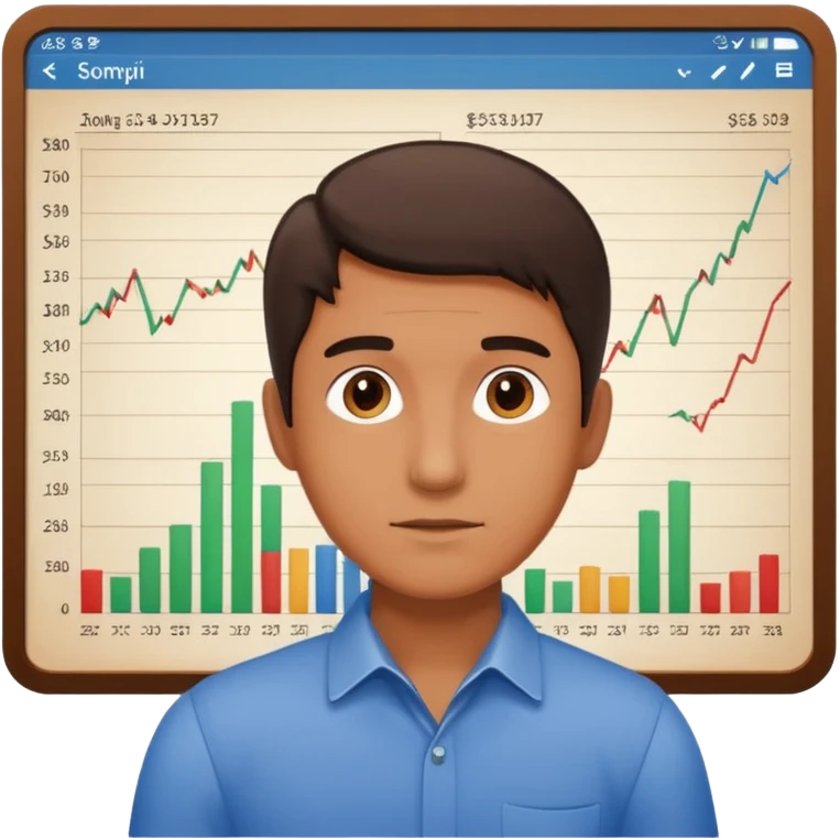 man investing emoji