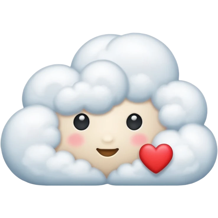Nube con corazón  emoji