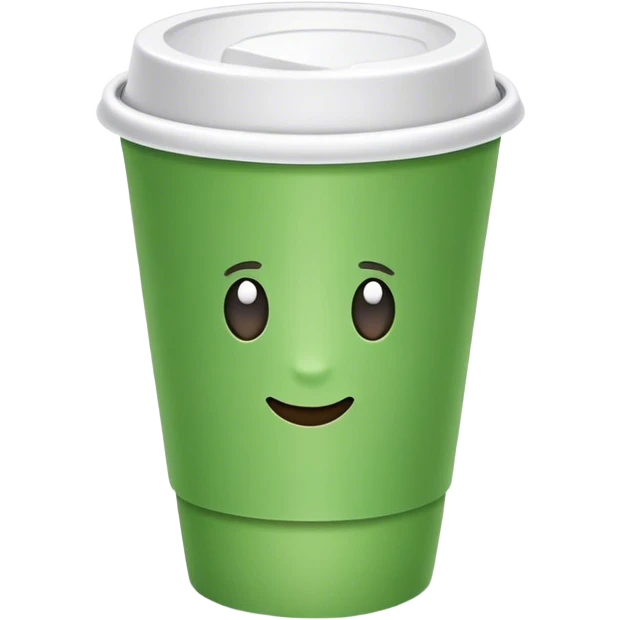 green paper cup emoji