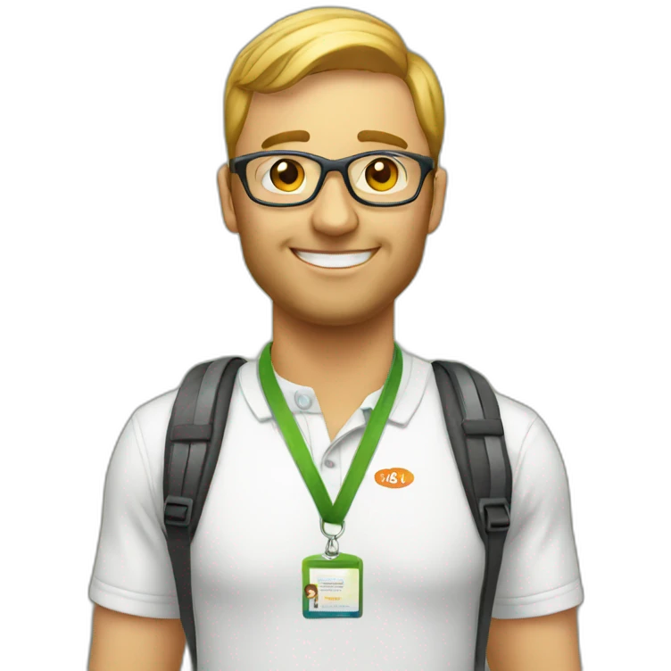 conference lanyard id emoji