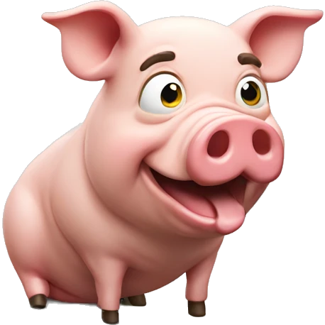 pig hungry 3d emoji