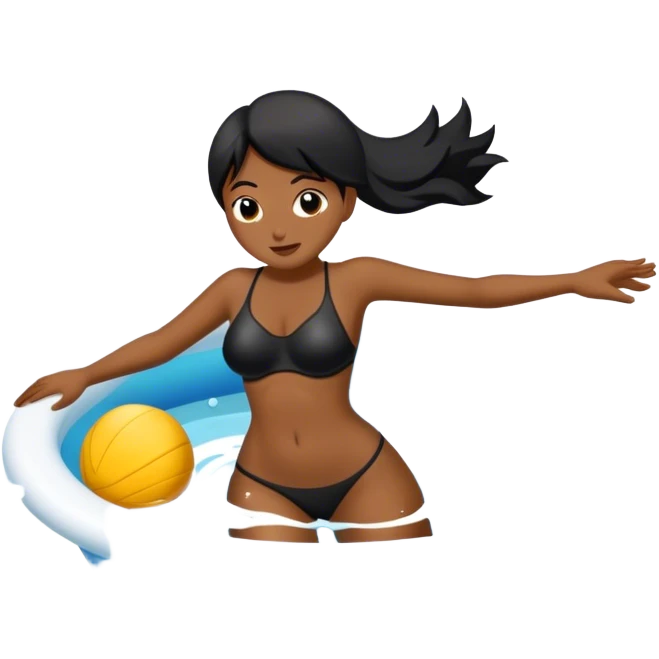 Una persona saltando a esta piscina emoji