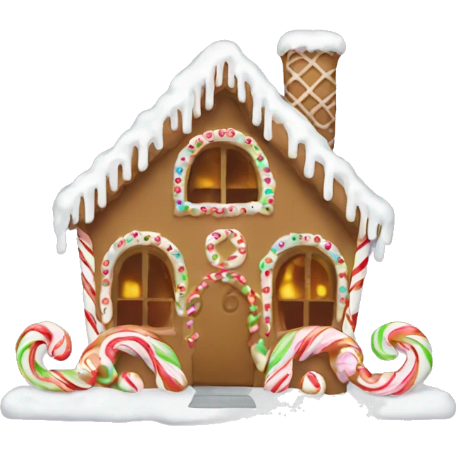 gingerbread house emoji