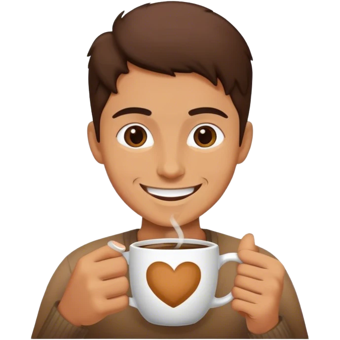 smiling coffee emoji