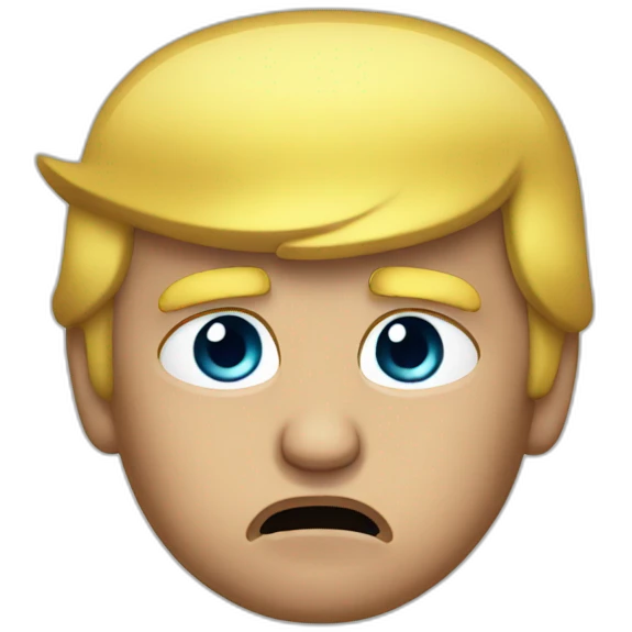 donald trump pleading with tears emoji