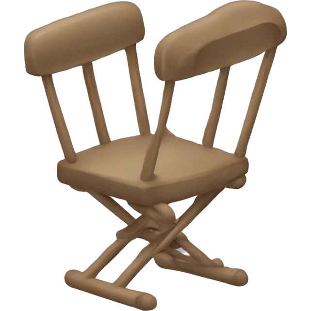A flying chair with angle winghs emoji