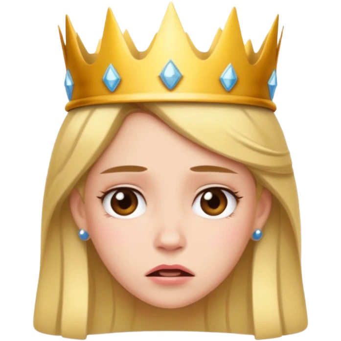 Frustrated princess  emoji