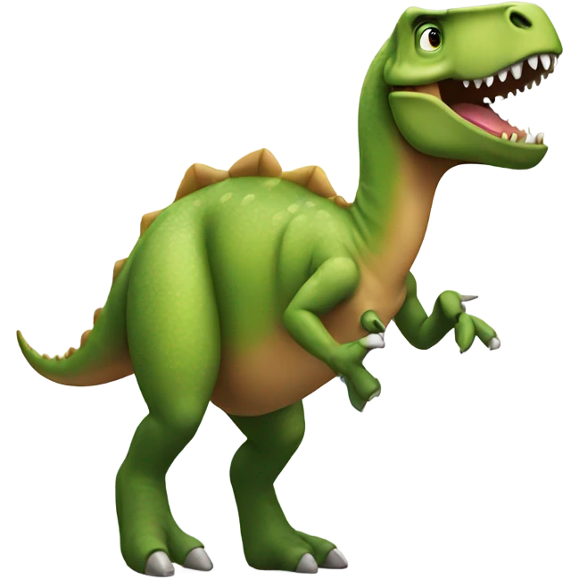 Dinosaur dancing  emoji