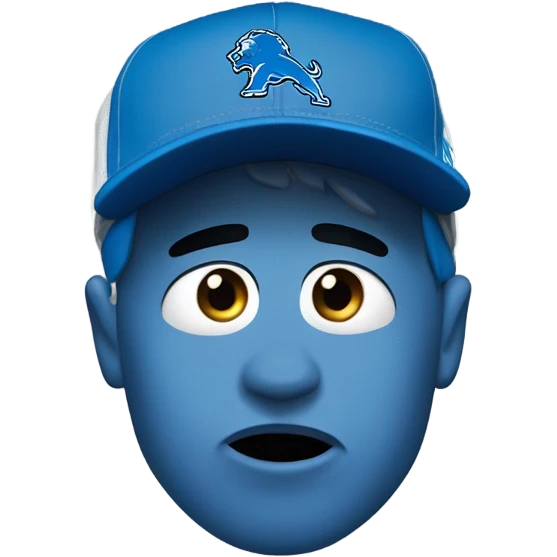 Crying Detroit lions fan emoji