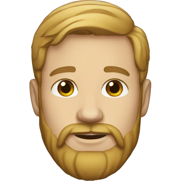 30 year old white man with beard emoji