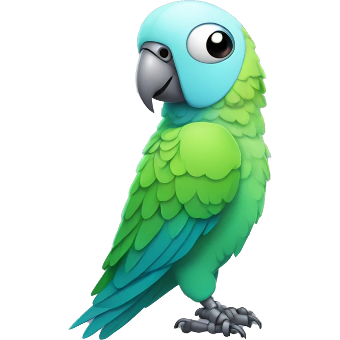 robot parakeet emoji