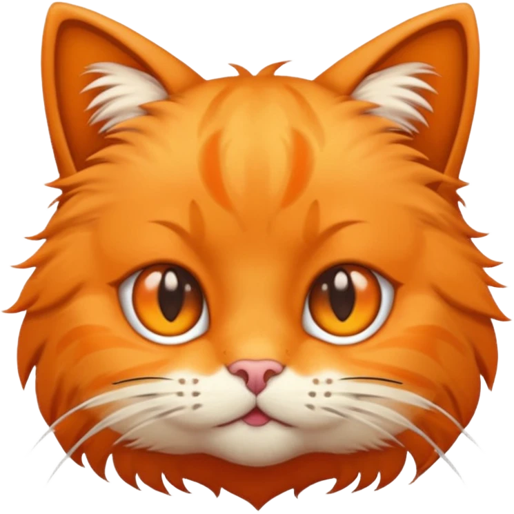 A cat with each eye facing a different direction. The image will be in emoji style. emoji