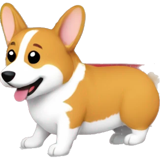 Corgi driving a toyota prius emoji