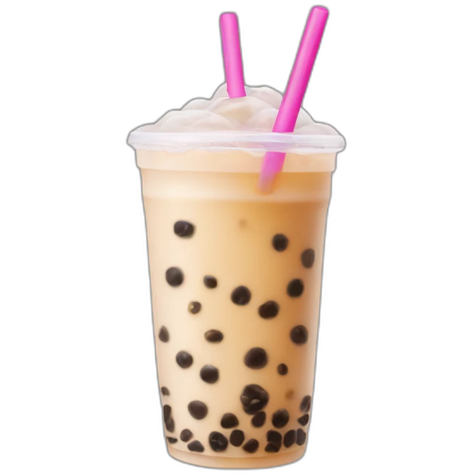 Two bubble tea bloggers emoji