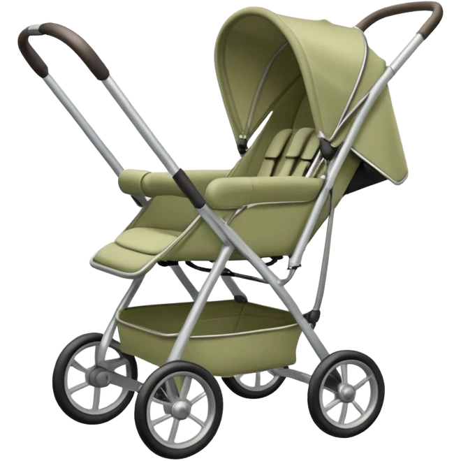 Pale olive stroller emoji